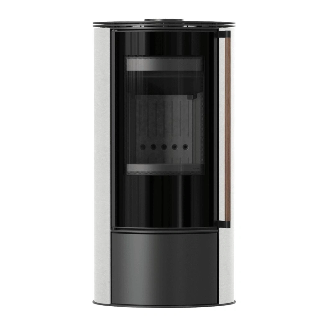 Soba Erik 5.5kW White Satin - maner lemn - samota neagra.jpg