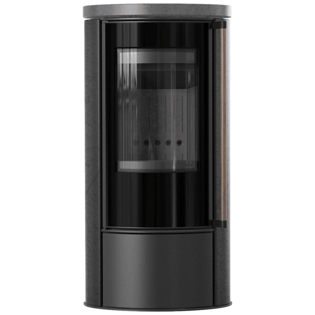 Soba Erik 5.5kW ceramica Grafite Satin - maner lemn - samota neagra.jpg