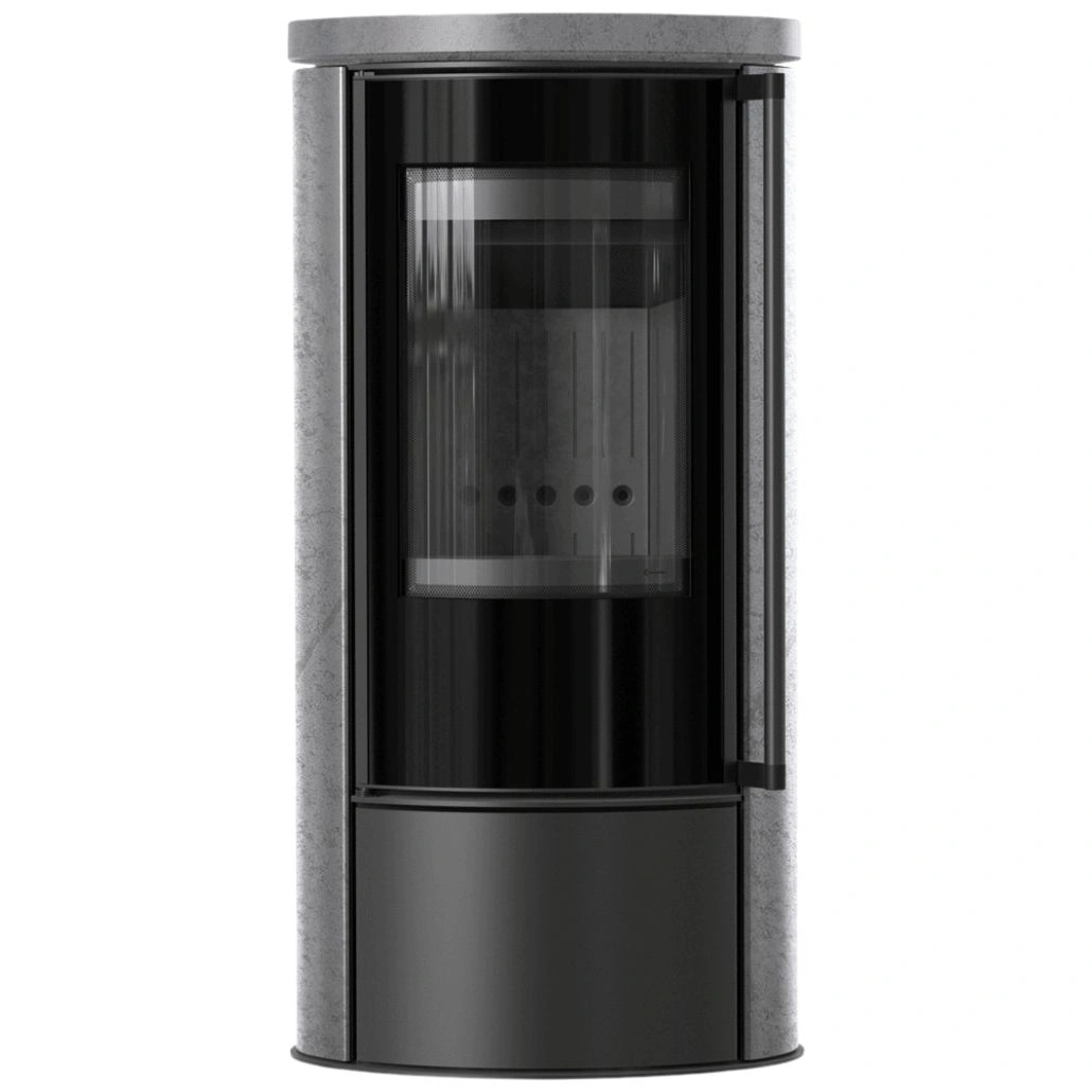 Soba Erik 5.5kW ceramica Grey Satin - samota neagra.jpg